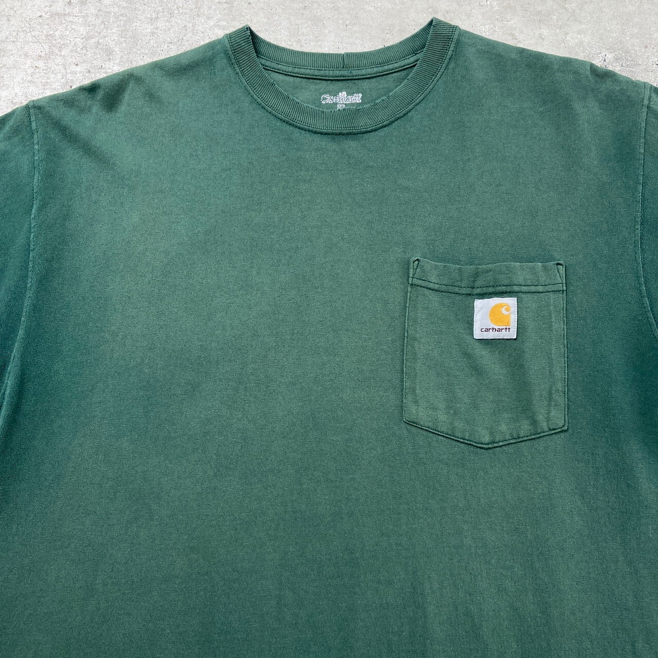 Carhartt カーハート ポケットTシャツ ポケT メンズM 古着 フェード 