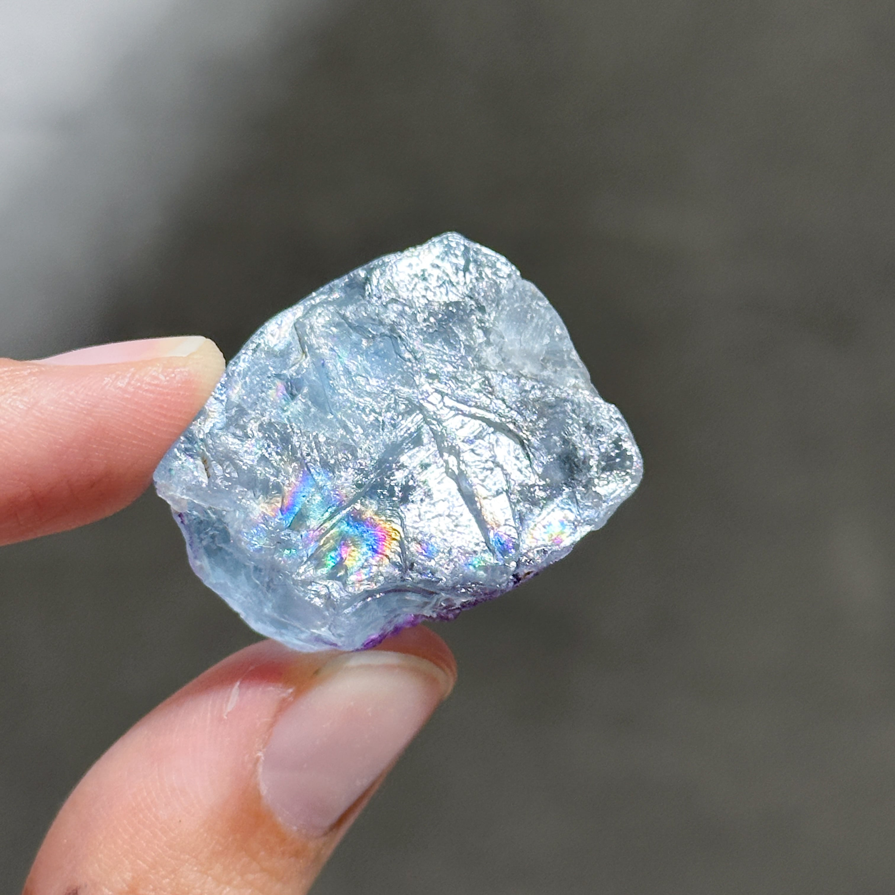 ブルー、パープルフローライト 原石 91◇ Fluorite ◇天然石