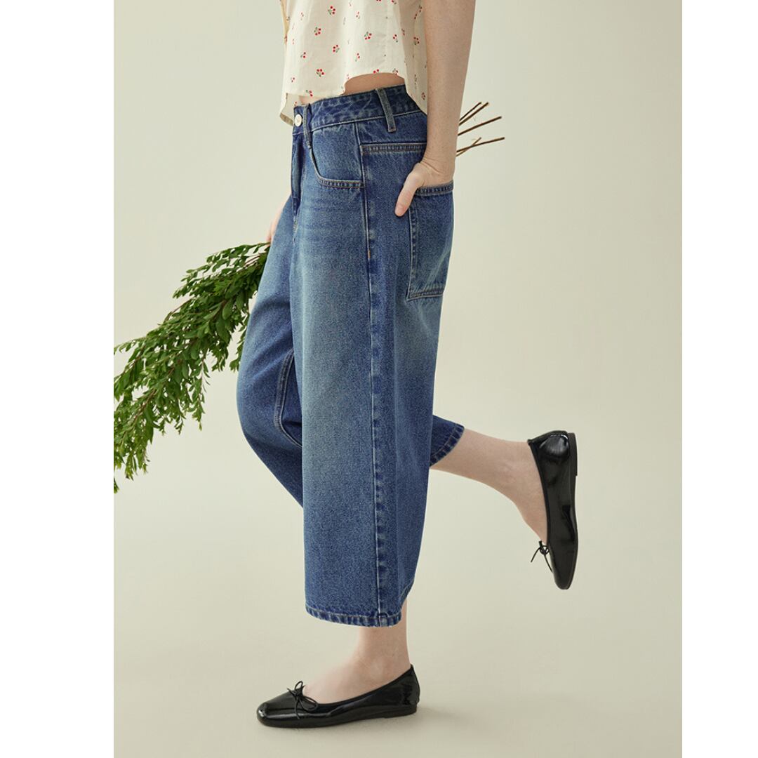 パンツ L'Appartement cropped wide denim 27 パンツ L'Appartement cropped wide denim 27 L'Appartement
