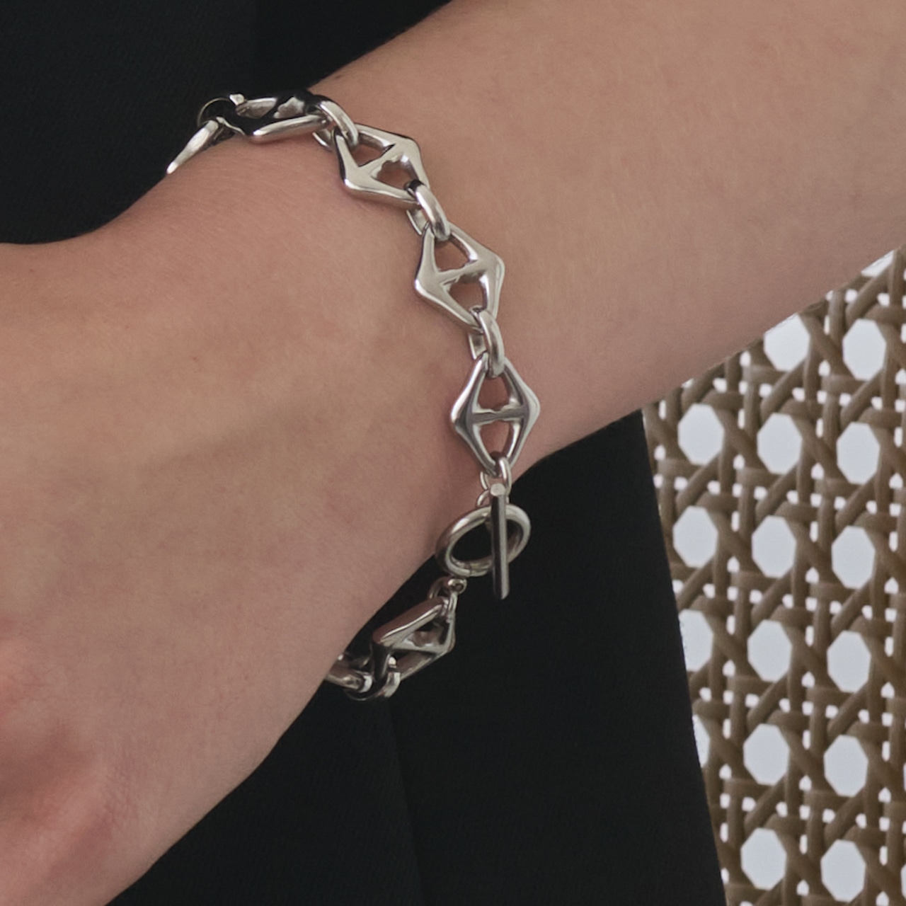 【ラスト1点】stainless die cut bracelet SB063
