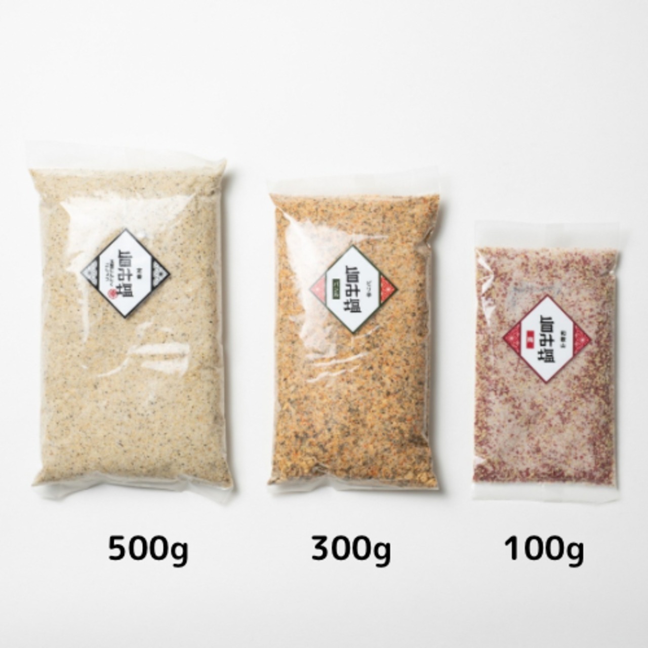 MIX【詰替用150g 4袋】定番旨み塩こしょう(2袋)・あらびき黒胡椒(1袋)【ネコポス送料無料】