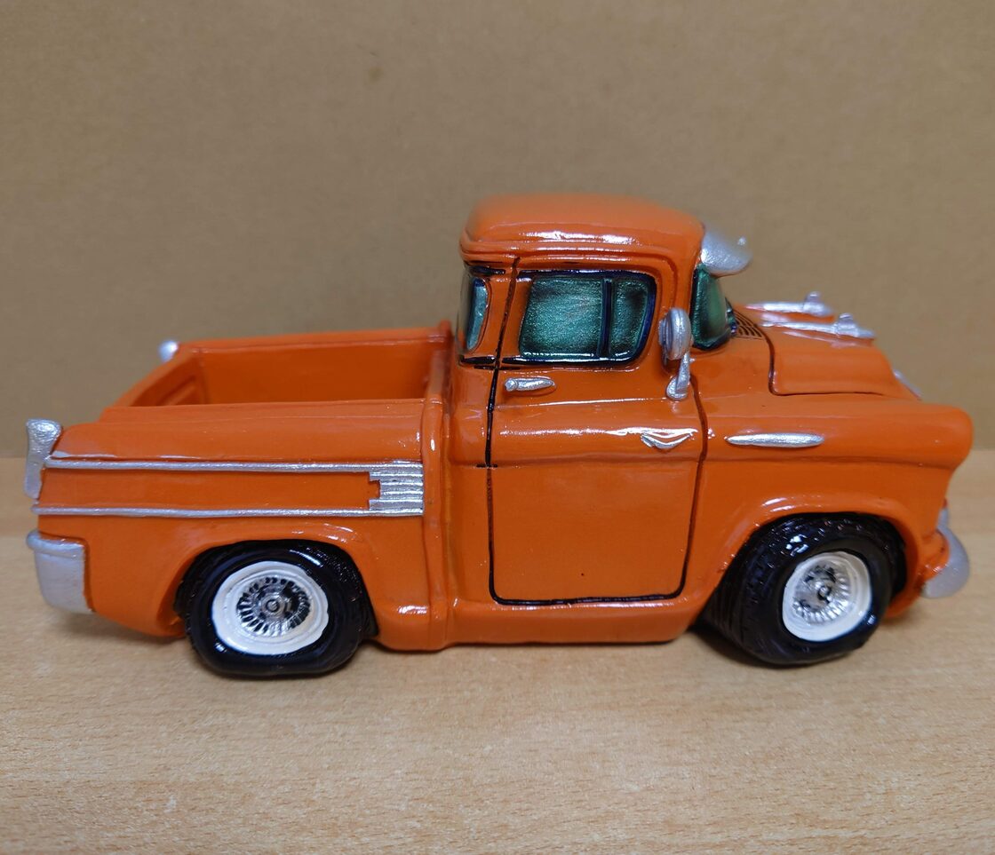 レジン製 貯金箱 アメリカンオールディーズ ピックアップトラック コインバンク | Pay ID