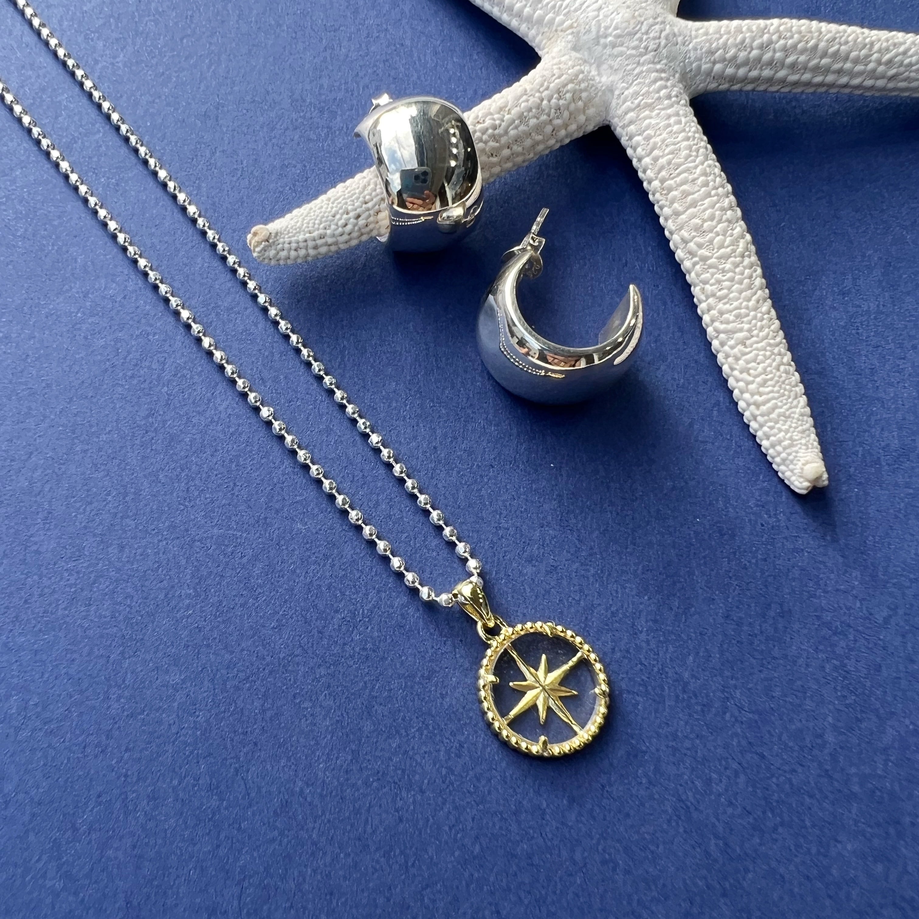 Gold Coating クリスタル スター コンパス ペンダント | 【公式 Gold Coating クリスタル スター コンパス ペンダント | 【公式