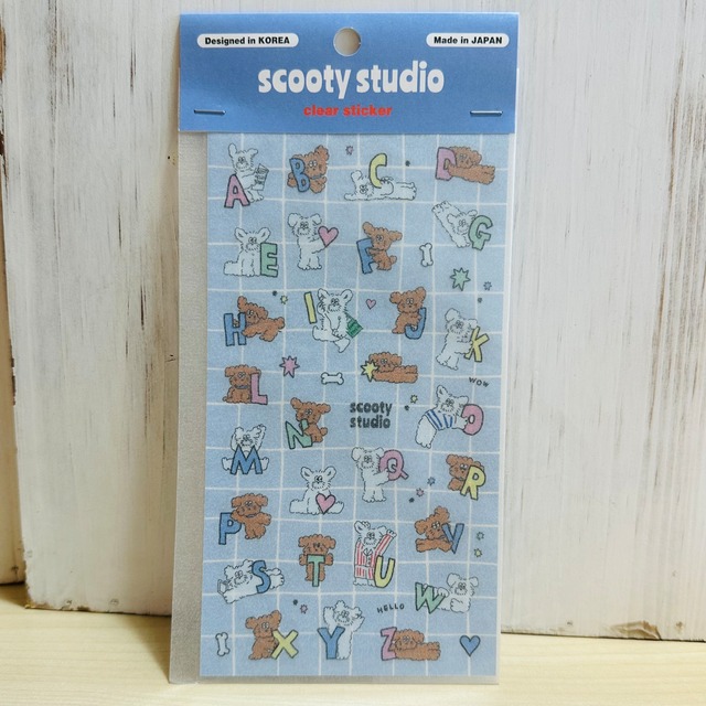 scooty studio クリアシール2シート　チャーリーとマイケル