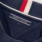 TOMMY HILFIGER トミーヒルフィガー ボーダー コットン トレーナー S/マルチカラー メンズ