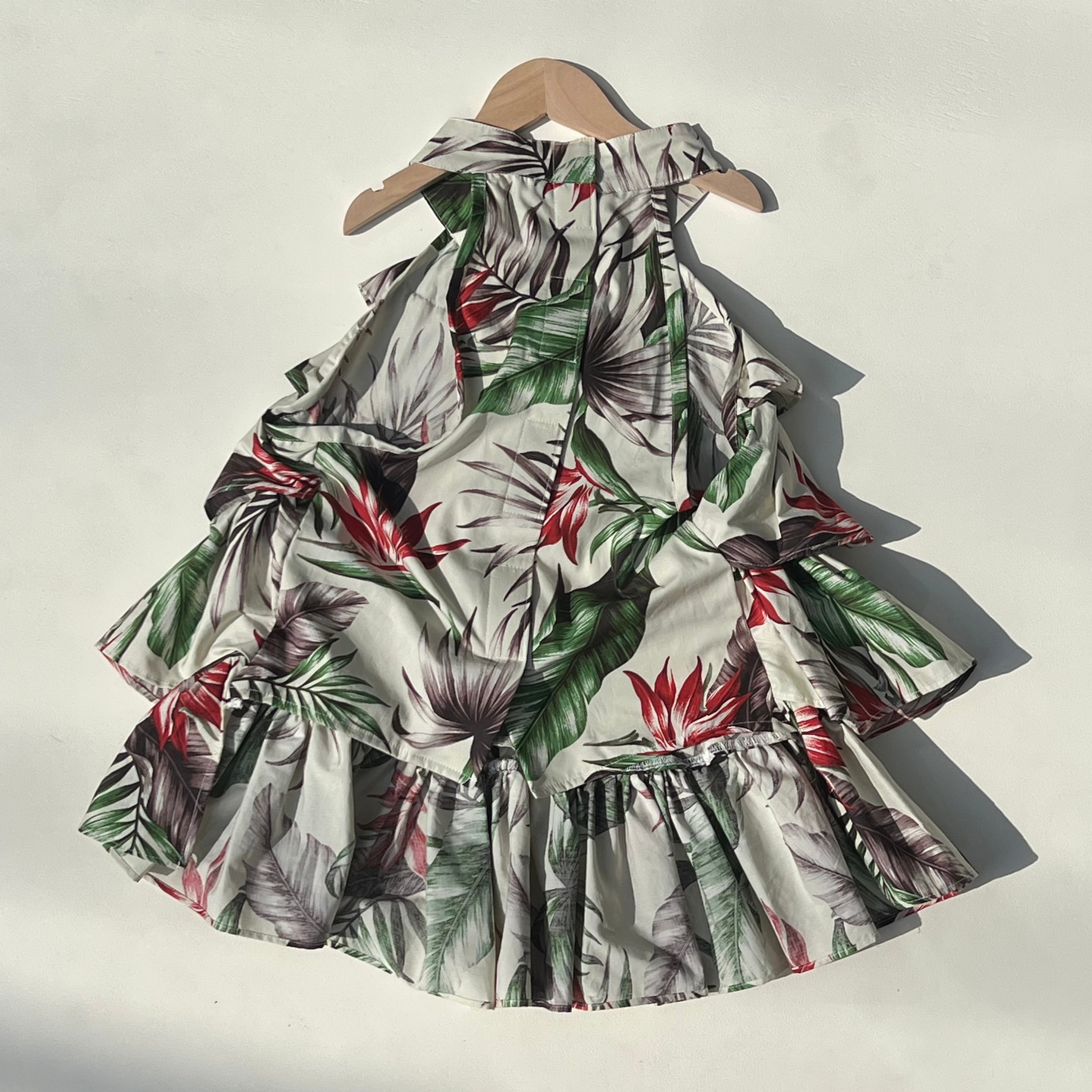 Aloha Frill One Piece ・ 大型犬服 アロハフリルワンピース Aloha Frill One Piece ・ 大型犬服 アロハフリルワンピース
