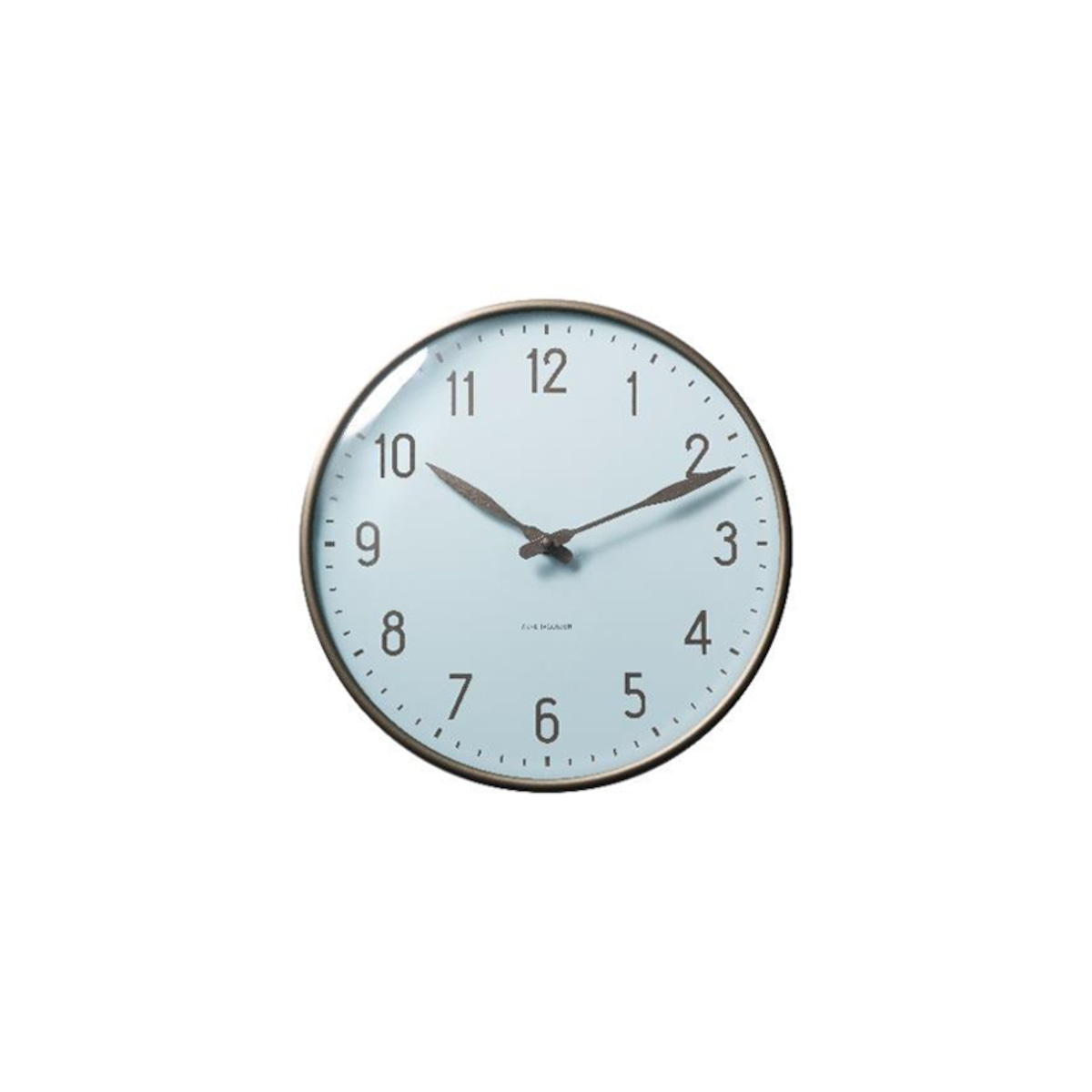 WALL CLOCK STATION 210mm ROYAL BLUE 43637［ARNE JACOBSEN］ | REAL 