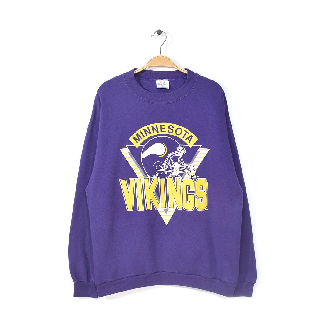 80年代 チャンピオン Champion トリコタグ NFL MINNESOTA VIKINGS ミネソタバイキングス プリントTシャツ USA製 メンズS ヴィンテージ /eaa319867