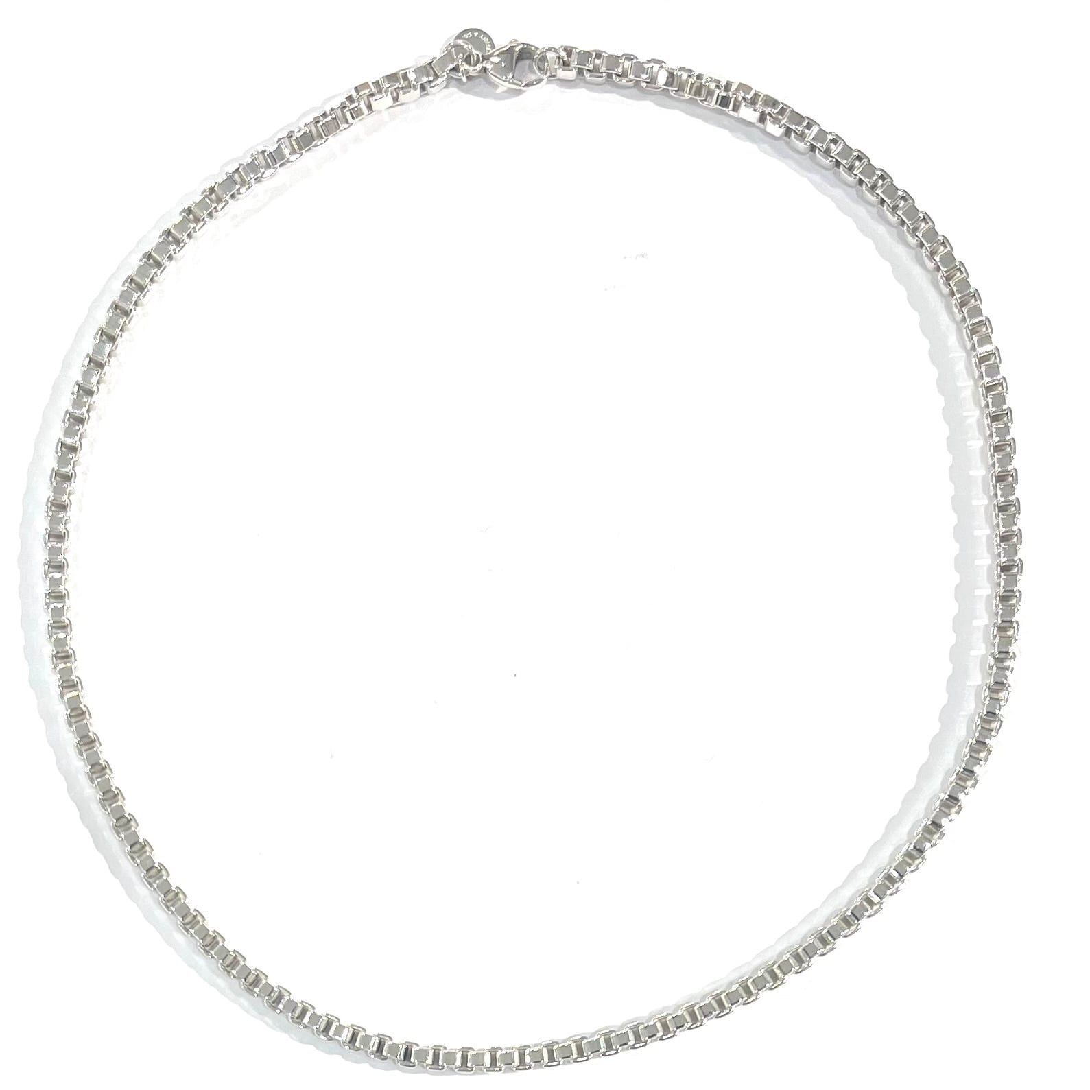 【ITALY製】ヴィンテージ ベネチアンチェーン ネックレス 50mm シルバー TIFFANY&CO. 】 2947 ティファニー 名作 ベネチアン チェーン