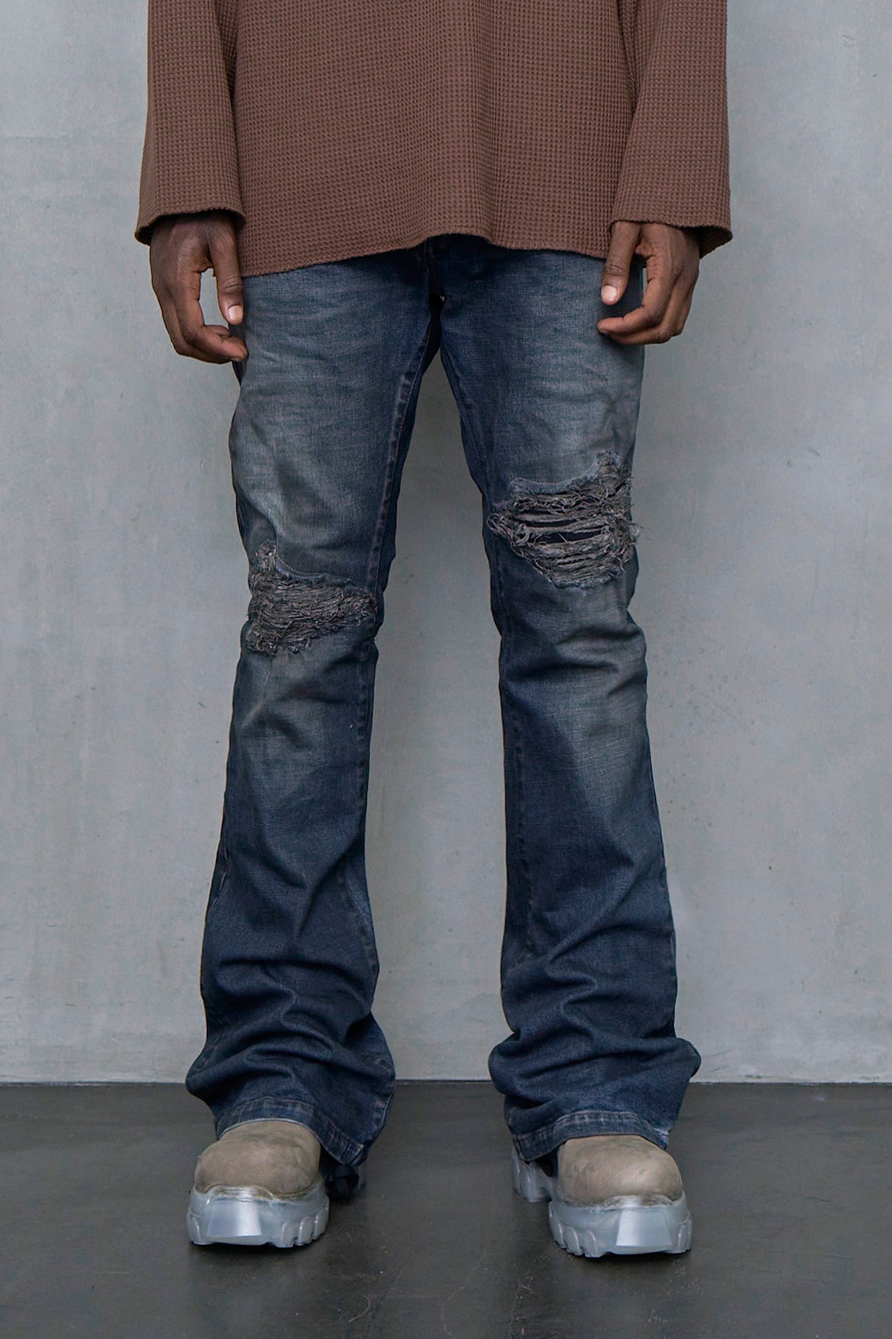 MLVINCE / flare jeans dark indigo