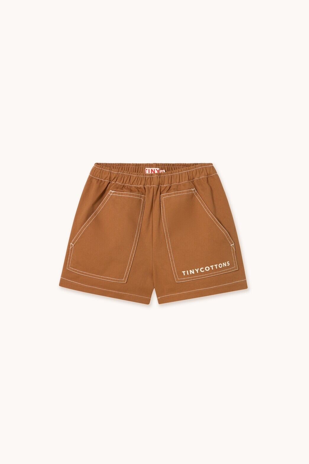 tinycottons/SOLID SHORT brown-SS25-212