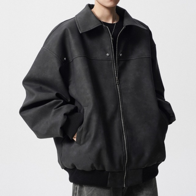 スエードタッチ　モダンブルゾン　3カラー　LB1564