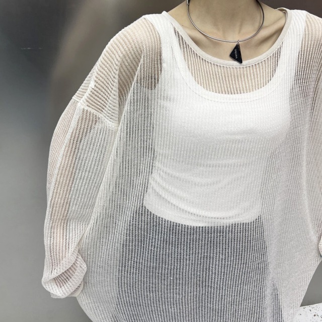 Sheer Oversized Knit 01368