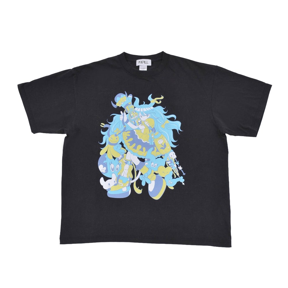 KIDILL】CYBER PUNK GIRL T-SHIRT BIOWASHED | AYIN