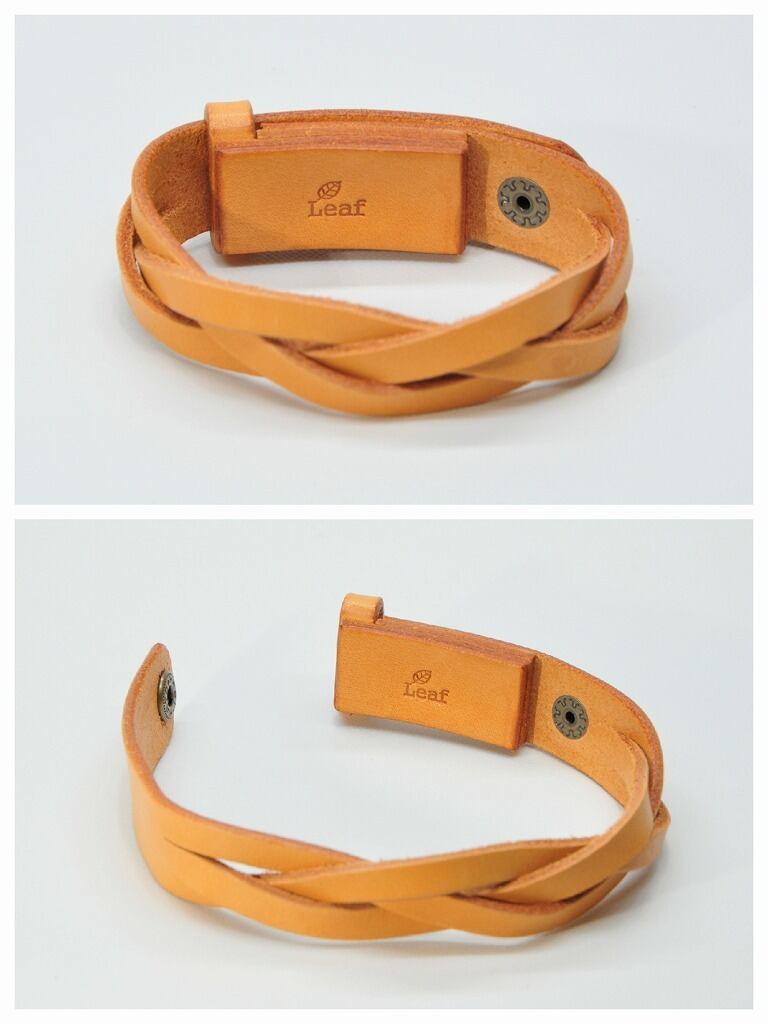 あみひもブレスレット風ピルケース（サイズオーダー） | 手作り革工房 Leaf