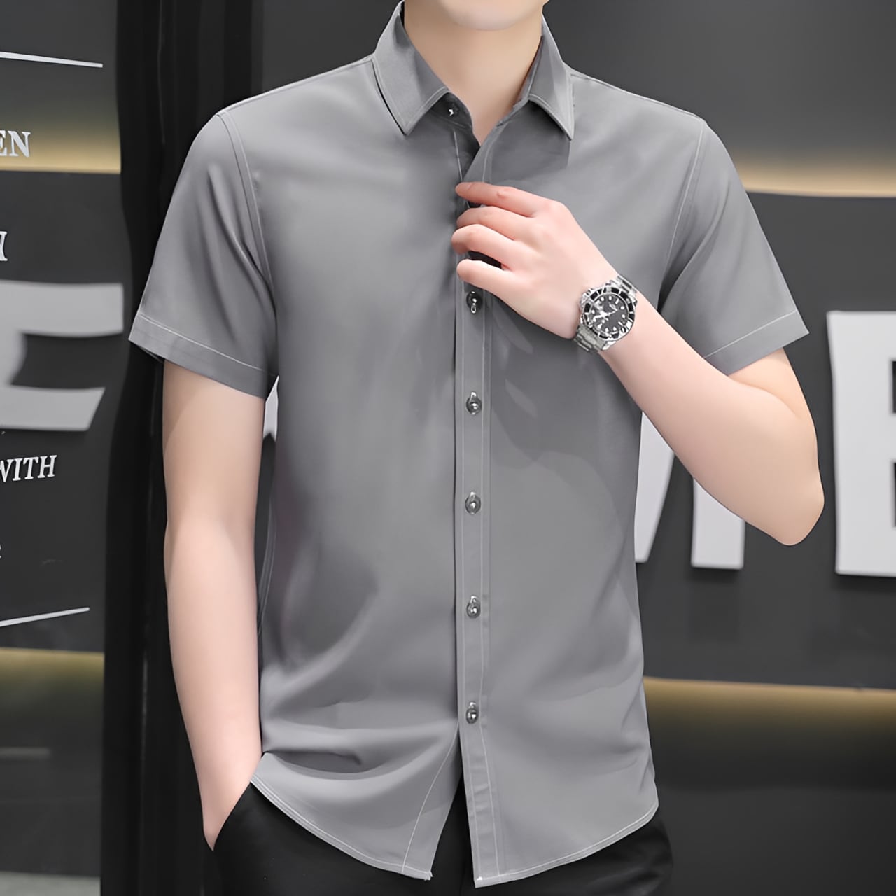 ビジネスカジュアル 半袖シャツ ４カラー A1379 Balaguas