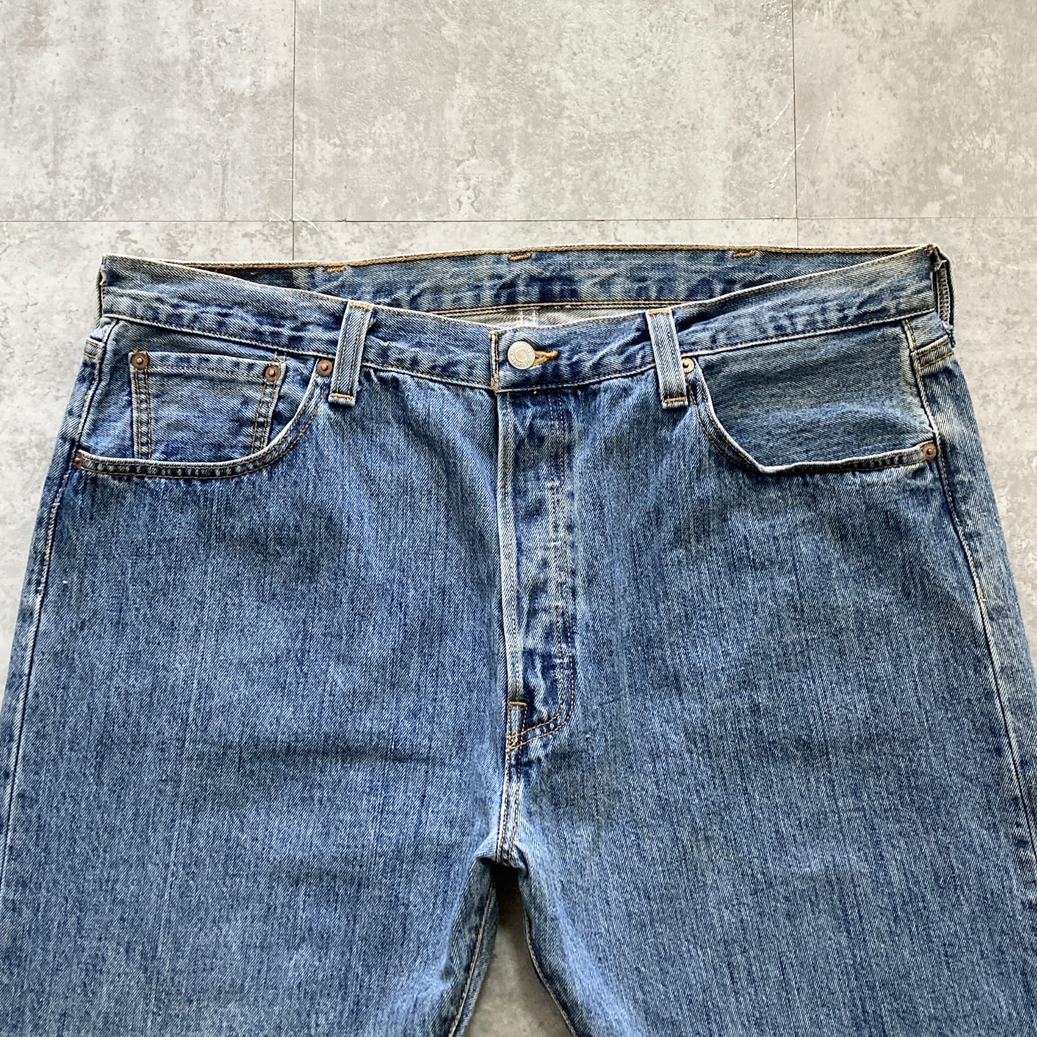 W40 L32 90s LEVI'S 501 USA製 ビッグサイズ W40 L32】Levis 501 リーバイス ボタンフライ ビッグサイズ 縦落ち