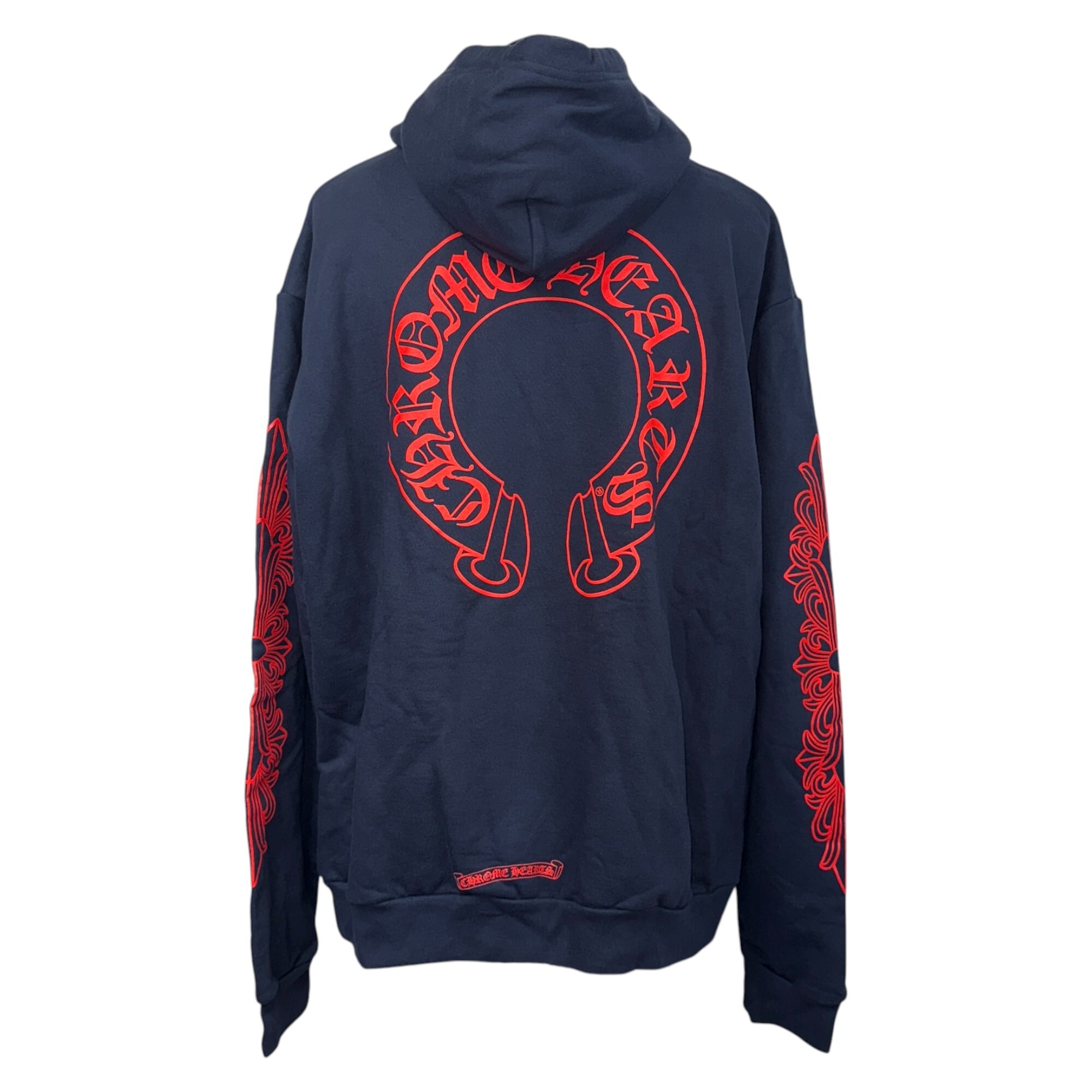 CHROME HEARTS】クロムハーツ ホースシュー フローラルクロス パーカー