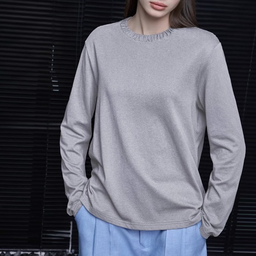 デザインネックカットソー ・21400