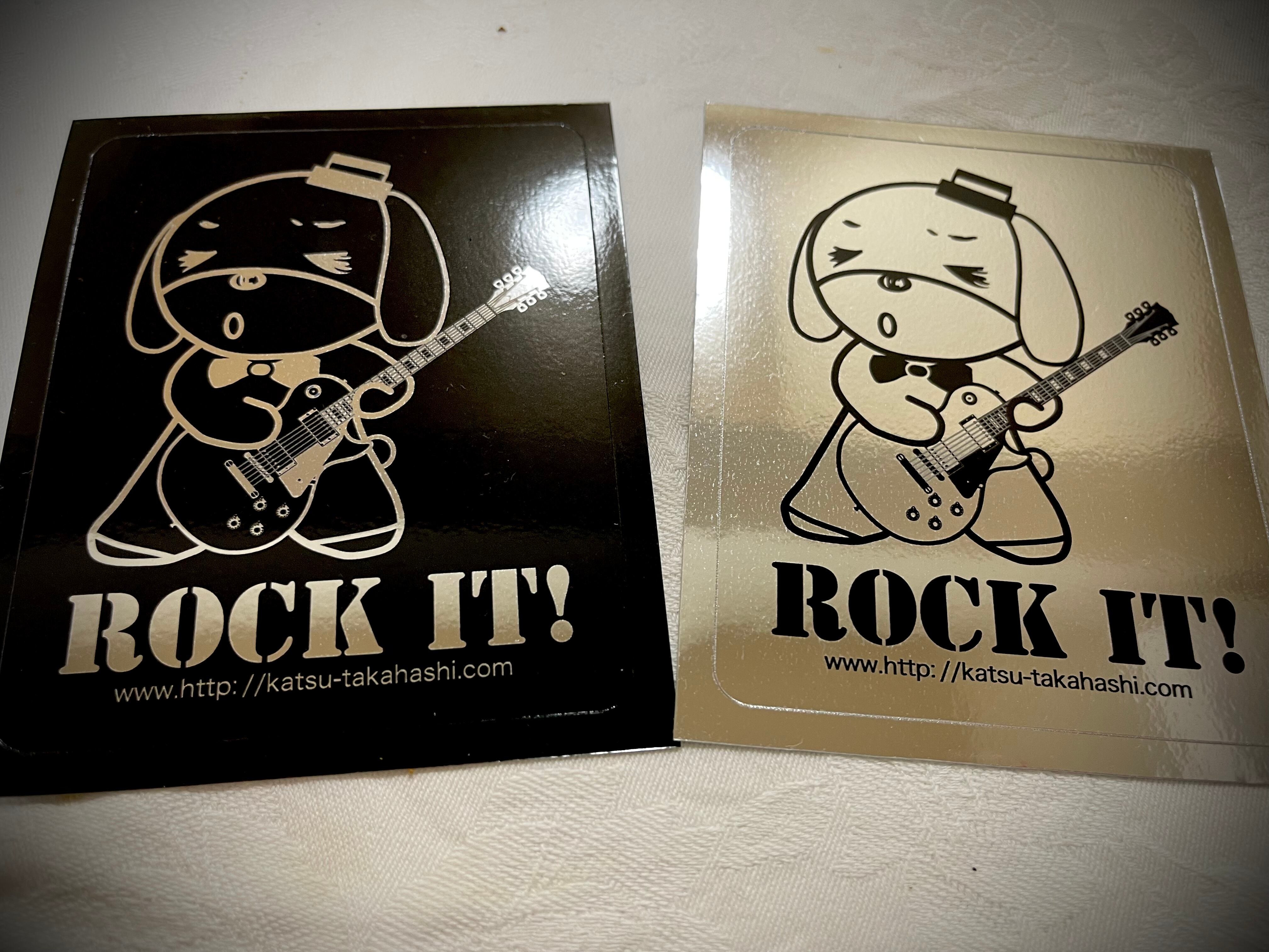 ぴぃちゃん×ギタリスト高橋克 Rock It ステッカー 2枚set【送料無料