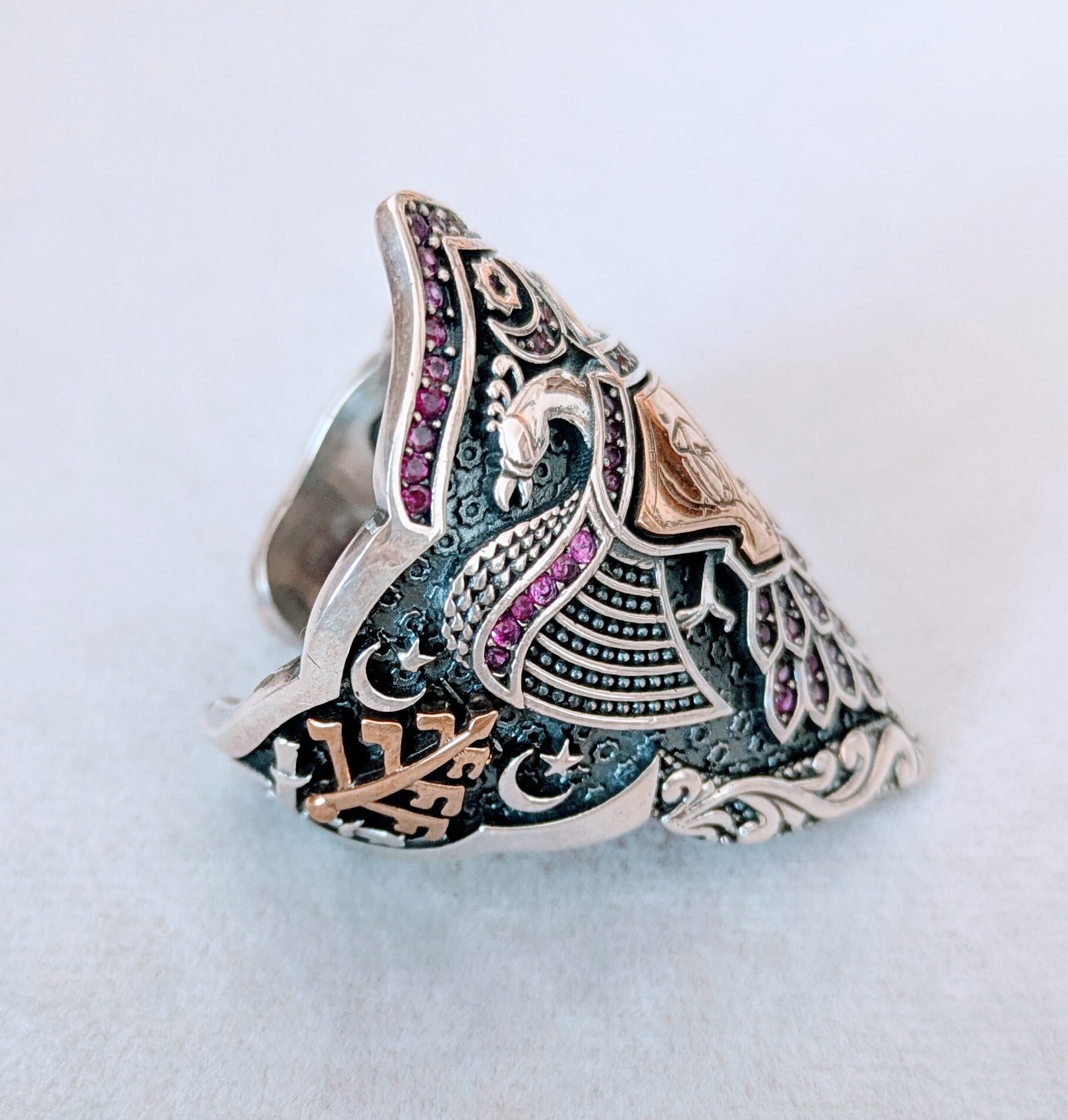 メンズ ハンドメイド リング（双頭の鷲）925silver | HAYAT TURKISH STYLE