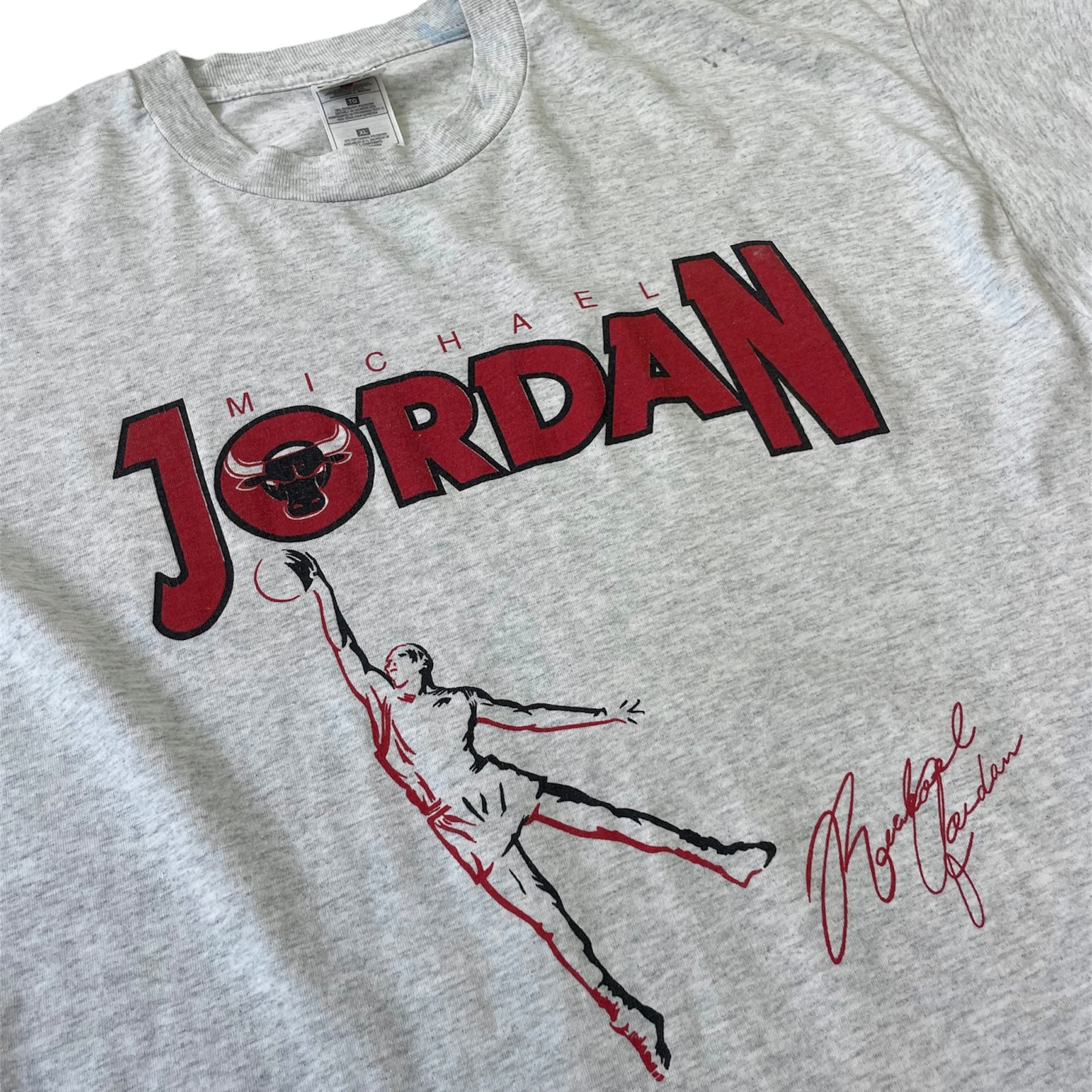 90s NBA ヴィンテージTシャツ　バスケ　マイケルジョーダン　半袖　グレー