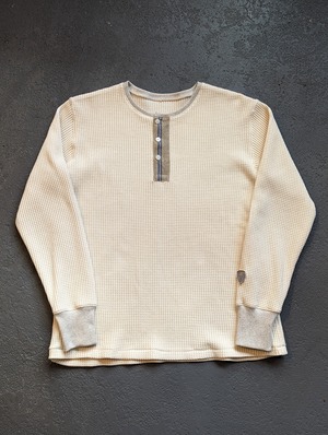 【ARCANA】Henry Neck Thermal Tee / Ivory