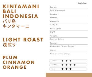 KINTAMANI, Bali / Washed  [100g]