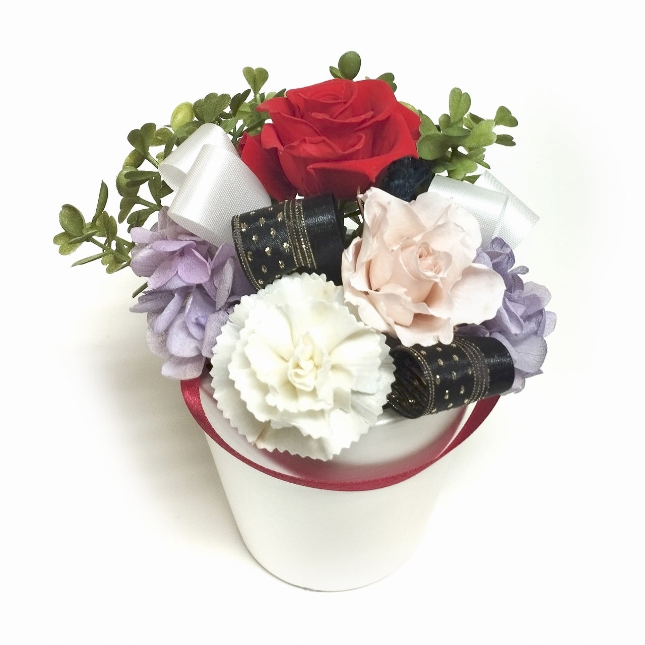 フラワーアレンジメント ルナ B36010 レッド | プリザーブドフラワー