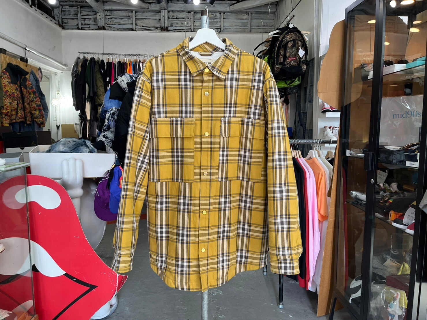 FEAR OF GOD SIXTH COLLECTION PLAID FLANNEL SHIRT JACKET GARDEN  