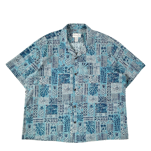 USED Aloha shirt / Bishop St  / size 4XL