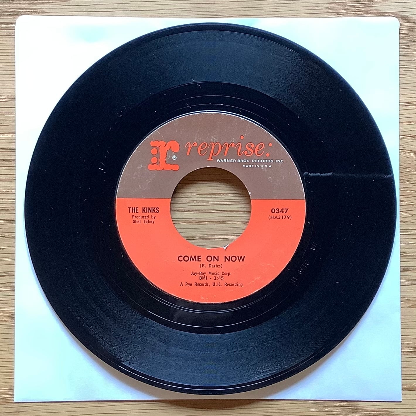 THE KINKS / A: TIRED OF WAITING FOR YOU / B: COME ON NOW | Plastic
