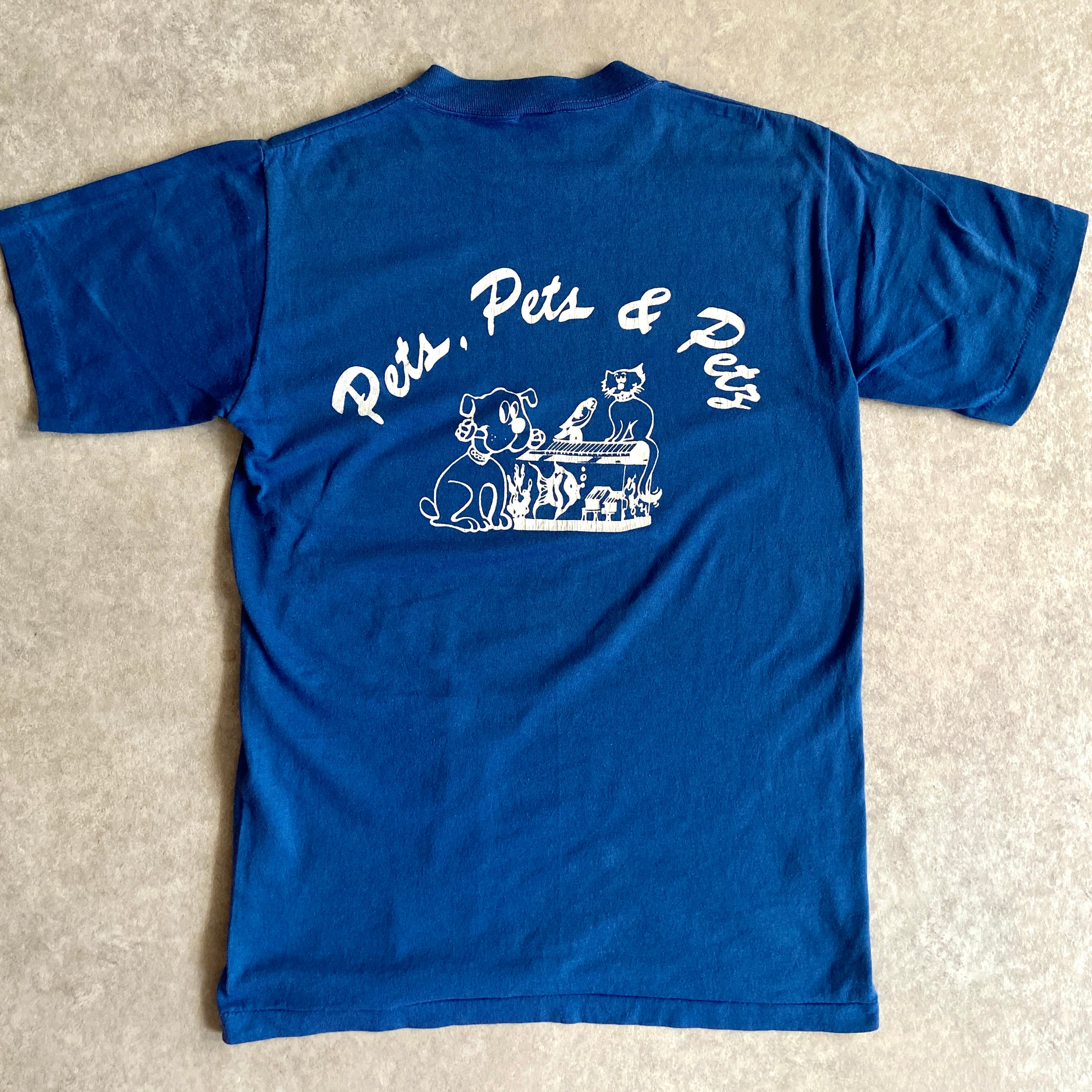 1970s Pet & Pet & Pet Tee S Made in USA H288