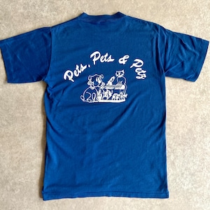 1970s Pet & Pet & Pet Tee S Made in USA H288