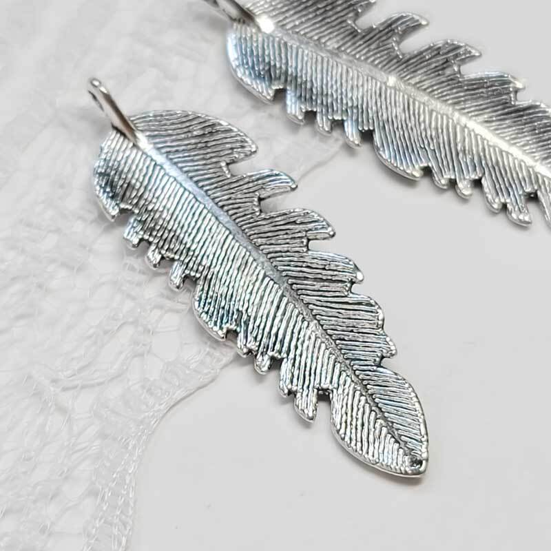 4個】 チャーム リーフ ◇ シルバー 葉っぱ チャーム 合金