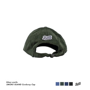 SMOKE ISLAND Corduroy Cap [OLIVE]