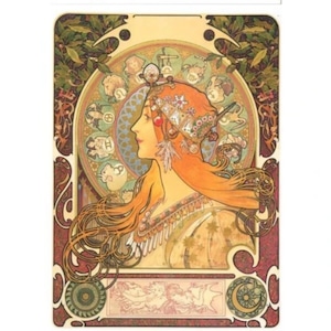 Alphonse Mucha アルフォンスミュシャ/331/メッセージカード/ポストカード　浜松雑貨屋　C0pernicus