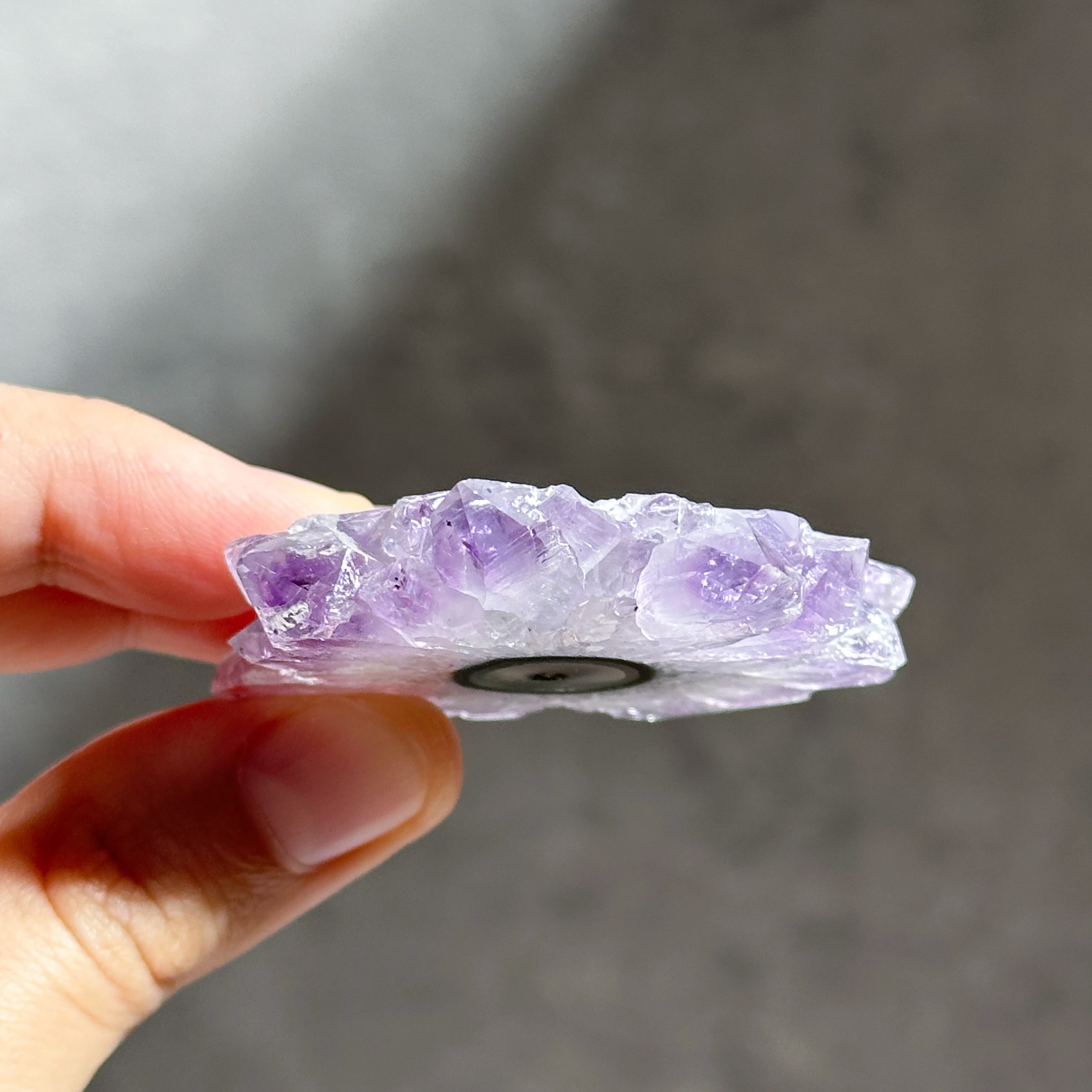 フラワーアメジスト スライス74◇ Flower Amethyst ◇天然石・鉱物