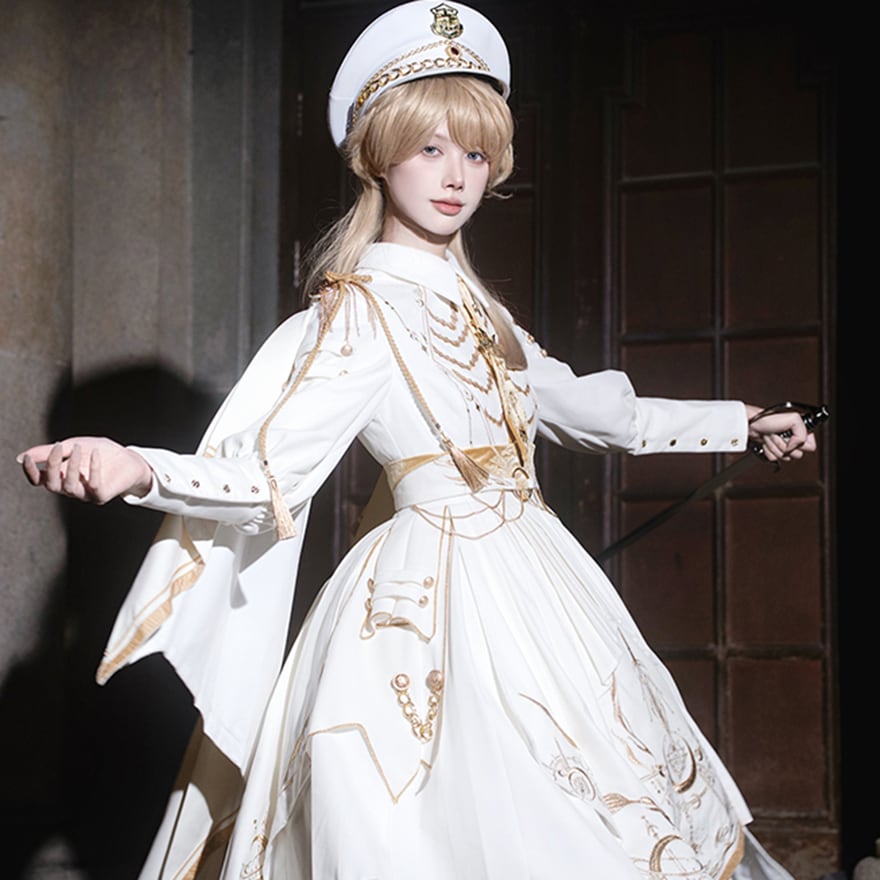 11月18日まで 予約商品 ミリロリ 軍服ロリィタ 7点セット ケープ 帽子