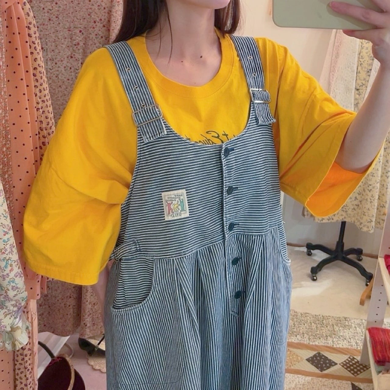 hickory denim jumper skirt