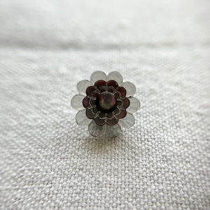 クリアブラックフラワー×黒蝶貝 15㎜