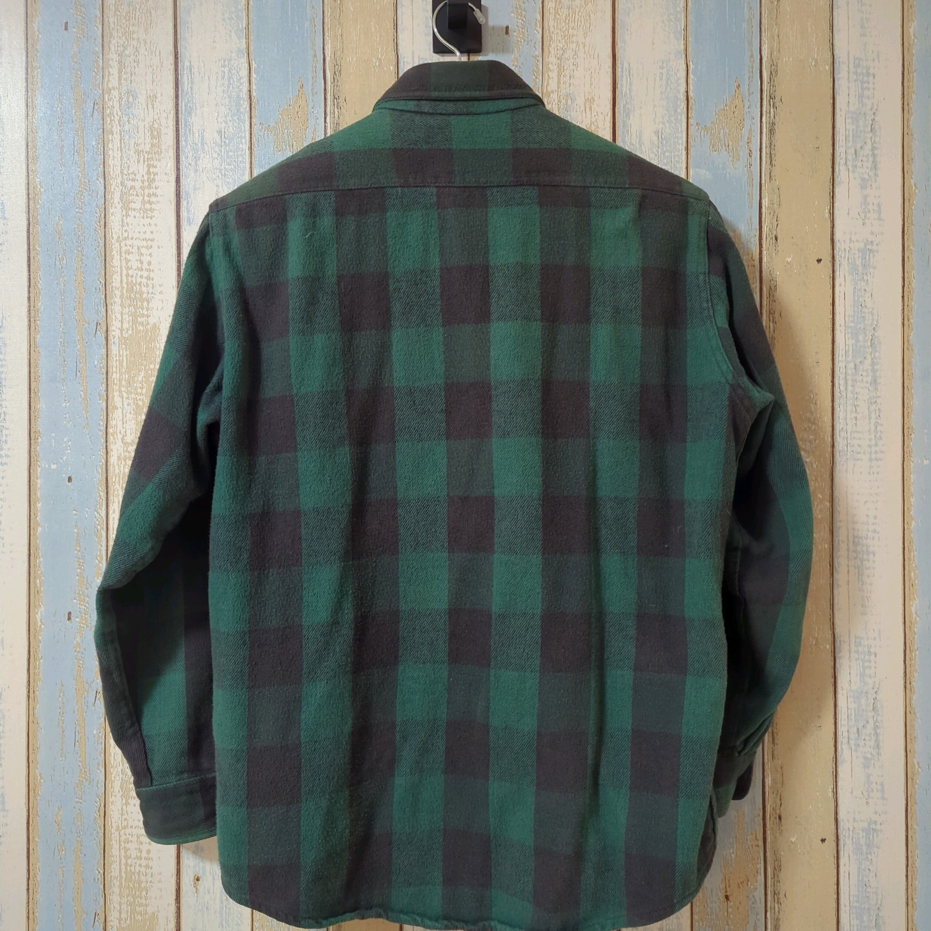 OshKosh B'Gosh オシュコシュ グリーン・ブラックチェックネルシャツ