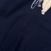 SINA COVA シナコバ キャラクター刺繍 デザイン スウェット トレーナー M/ネイビー系 メンズ