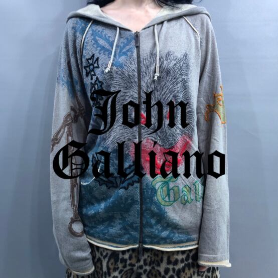 希少!! John Galliano ZIPアップパーカー growthcenter.icontinental
