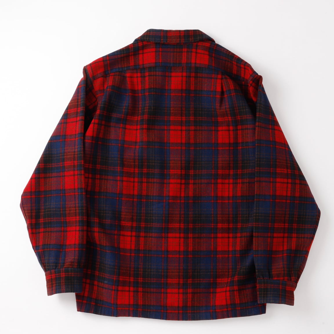 美品】70s PENDLETON ombre check wool shirts made in USA big size