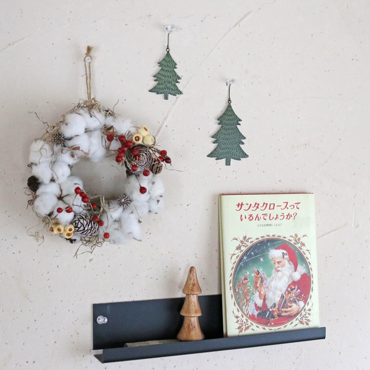 エンボス ブリキオーナメント ツリー S ◇ クリスマス飾り クリスマス