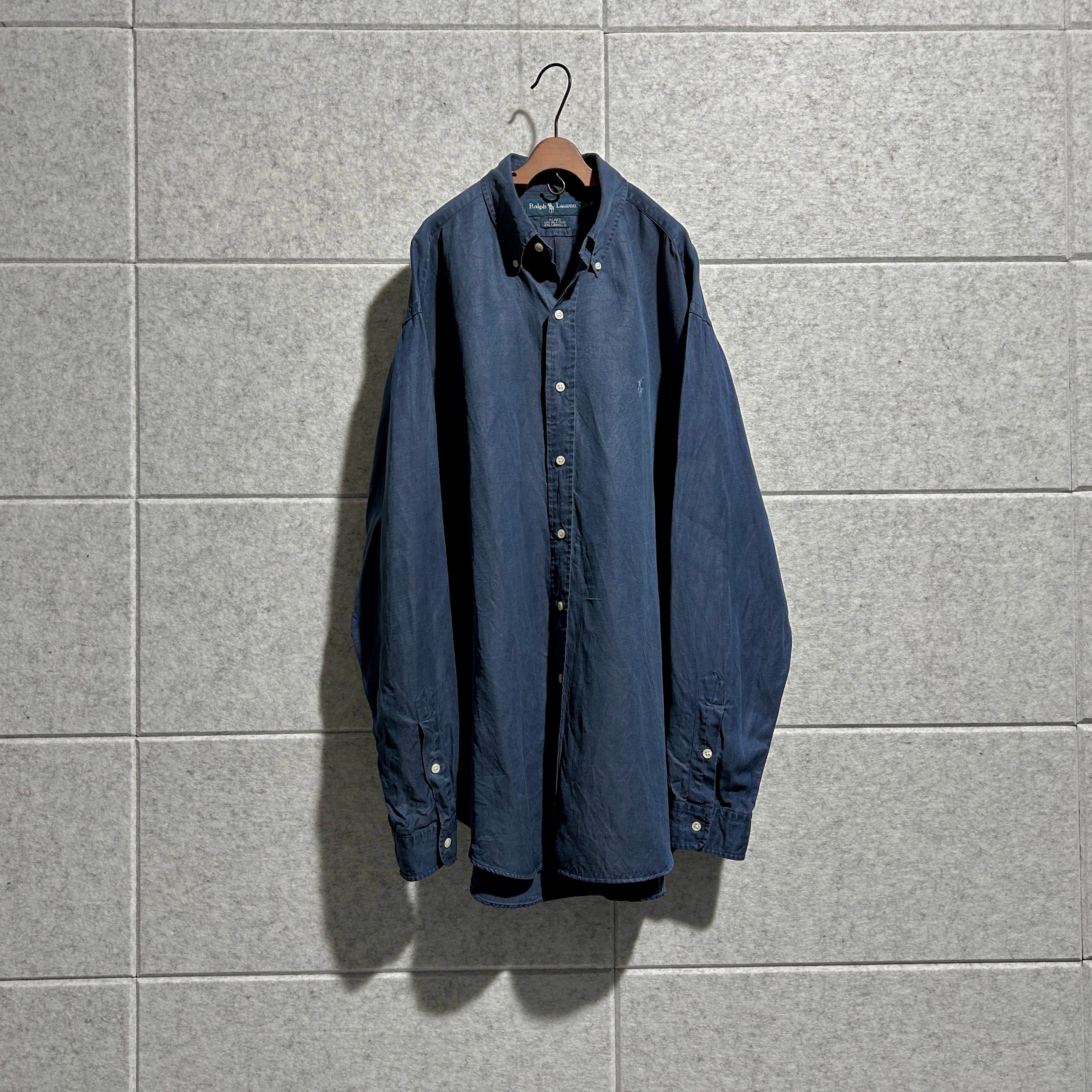 Polo Ralph Lauren】【BLAKE】L silk linen B.D.shirt ポロラルフ