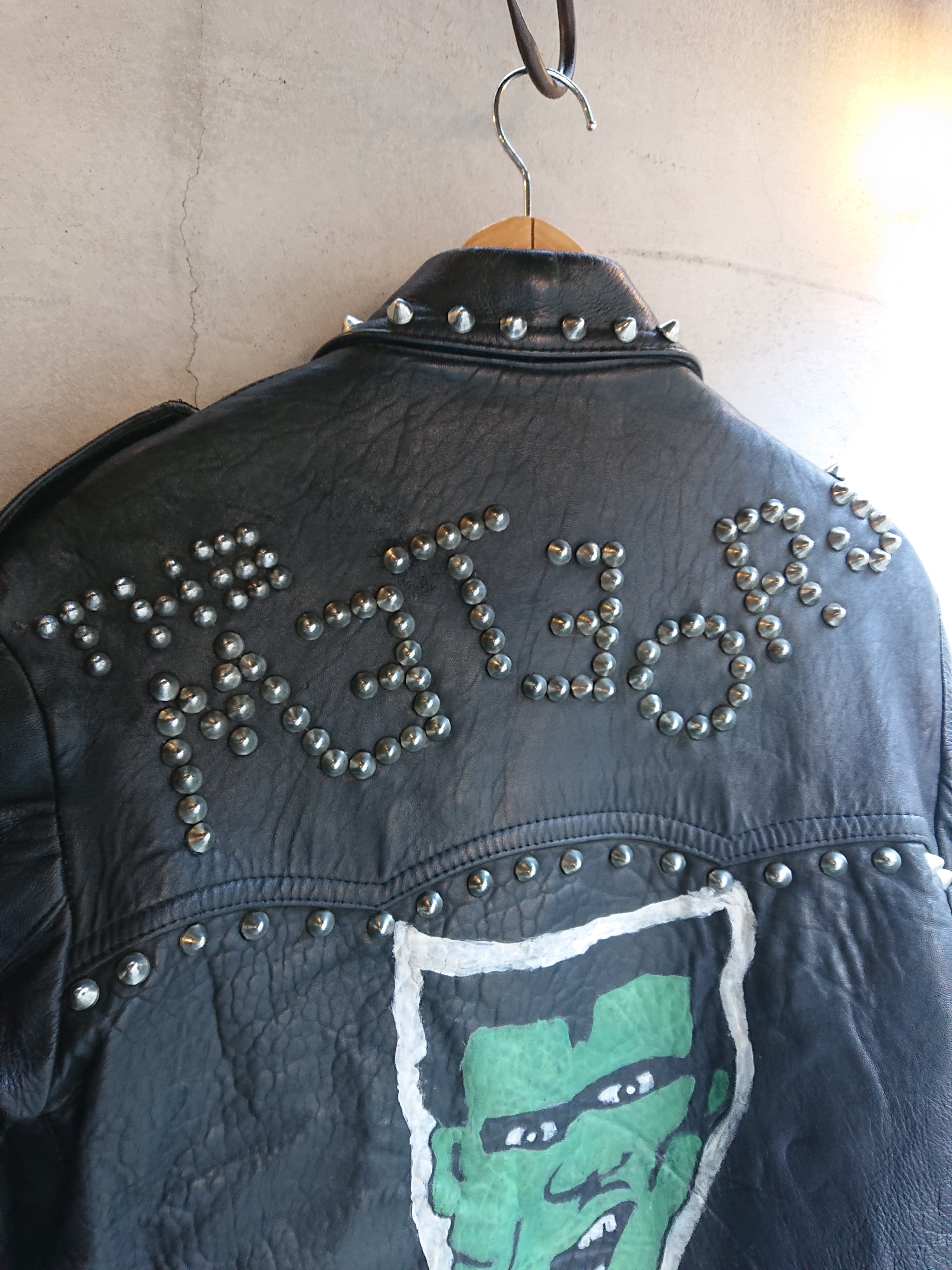VINTAGE PUNK STUDS LEATHER JACKET | BOW & ARROW WEB STORE