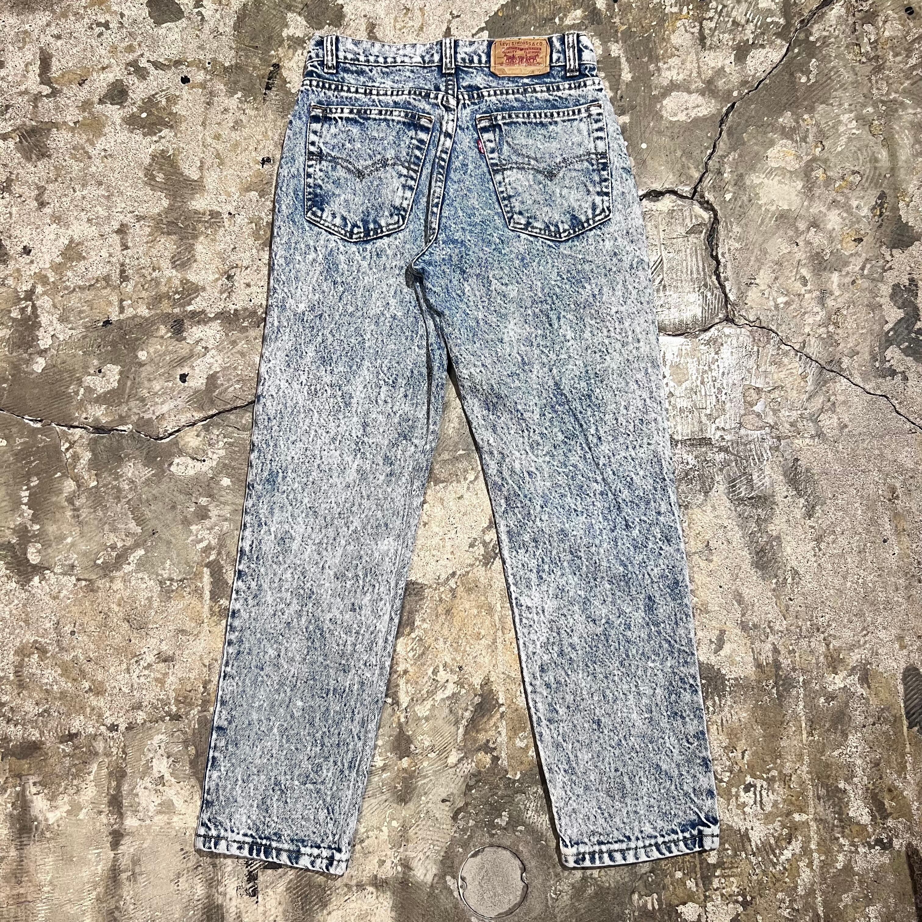 USA製 90年代 size:W28 L28 Levis リーバイス ケミカルウォッシュ