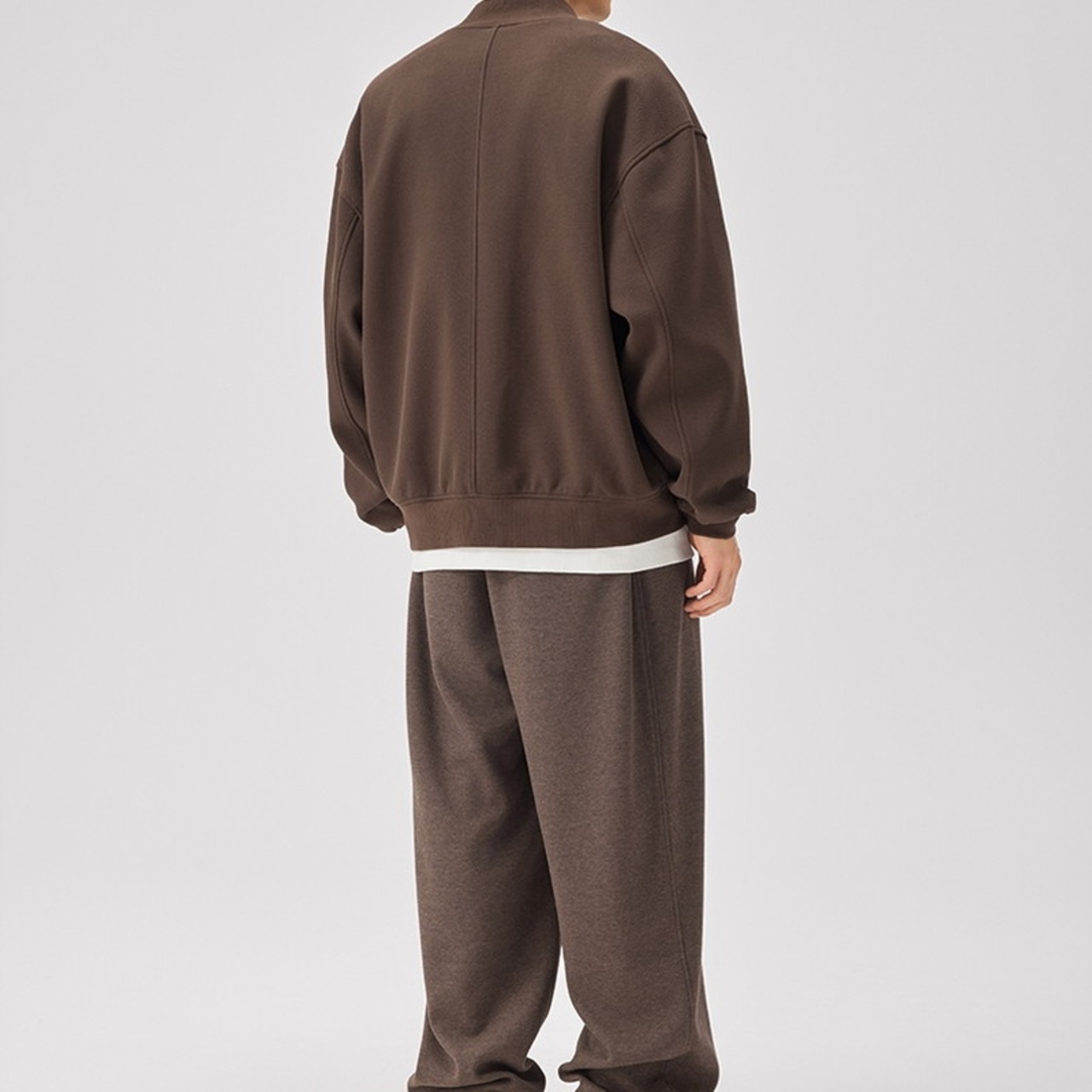 シンプル無地スタジアムブルゾン　940